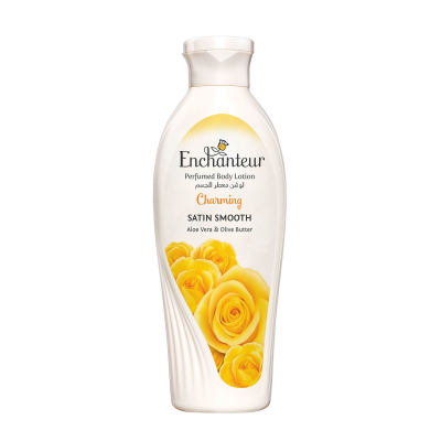 ENCHANTEUR CHARMING PERFUMED BODY LOTION SMOOTH SATIN WITH WITH ALOE VERA & OLIVE BUTTER 100 ML